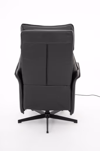 Sessel - Relaxfunktion motorisch, Leder, Schwarz