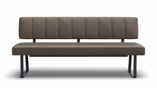 Polsterbank Carmelo - Breite ca. 183 cm, Leder, Olive