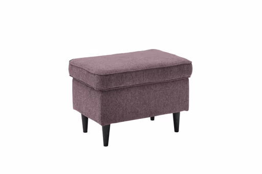 Hocker - Webstoff, Aubergine
