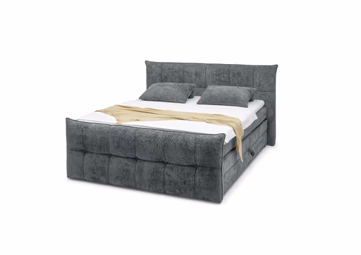 Boxspringbett- Liegefläche ca. 180x200 cm, Stoff, Dunkelgrün