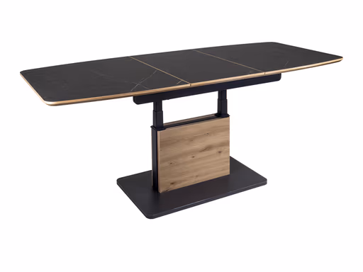 Couchtisch - höhenverstellbar, ausziehbar, LBH. ca. 120-160x70x56-75 cm, Schwarz