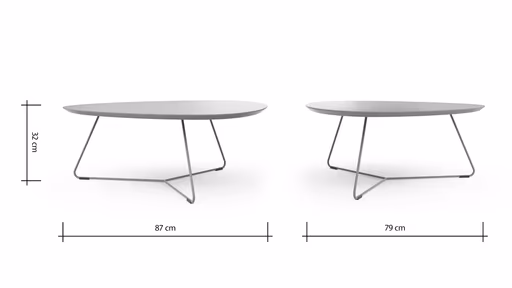 Couchtisch Fano - LBH ca. 87x78x33 cm, Fenix, Olivgrün