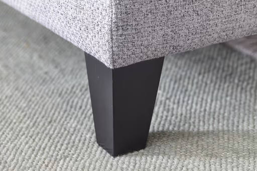 Ecksofa Oviedo - 2,5-Sitzer mit Ecke rechts, Stoff, Grau