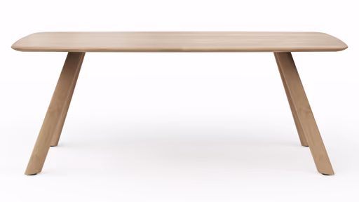 Esstisch Nayara - LB ca. 200x100 cm, Eiche massiv, satin gebeizt matt lackiert