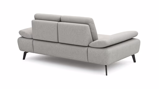 Sofa Theodor – 2-Sitzer inkl. Armlehne/Sitztiefe verstellbar, Stoff, Beige