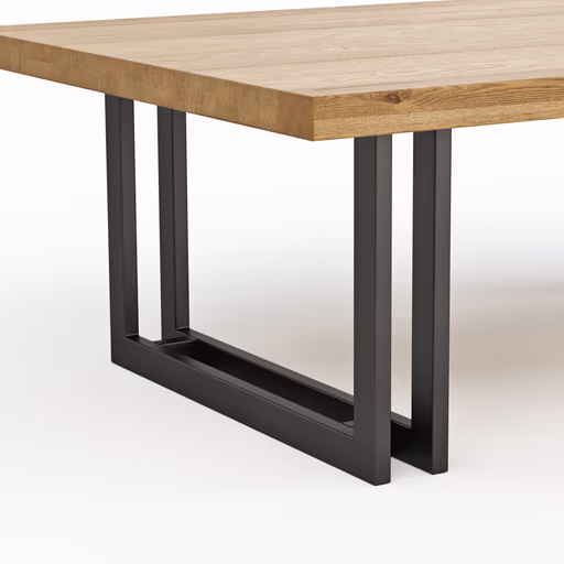 Couchtisch Oakhaven - BHL ca. 80x41x120 cm, Zerreiche massiv, natur geölt