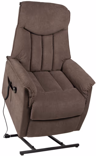 TV-Sessel - Aufstehhilfe, Relaxfunktion, Webstoff, Dunkelbraun