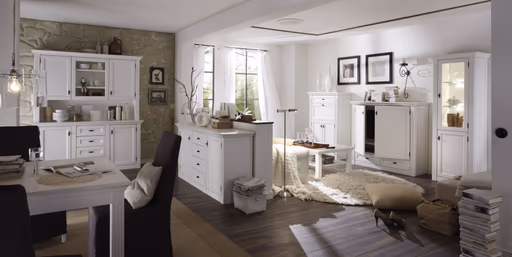 Esstisch -  LB ca. 160x90 cm, Lack, weiß