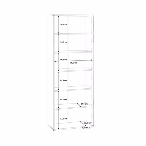 Regal FAIK - Eiche Dekor