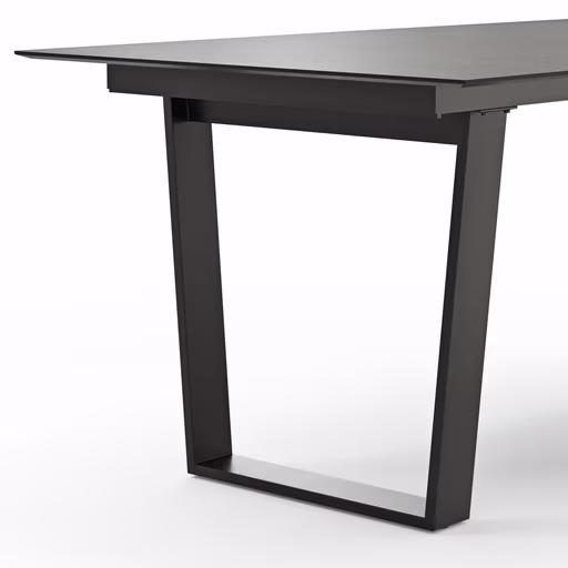 Esstisch Dinner - LB ca. 180x95 cm, Kunststoff, Dunkelgrau