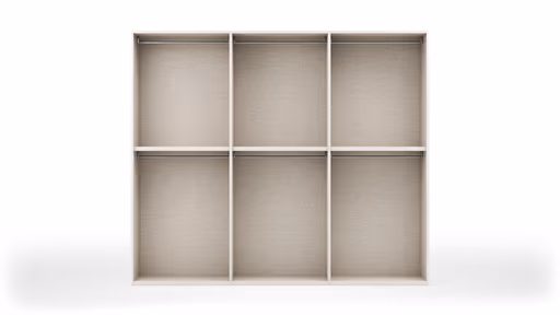 Drehtürenschrank Loretto - B ca. 280 cm, Lack matt, Weiß