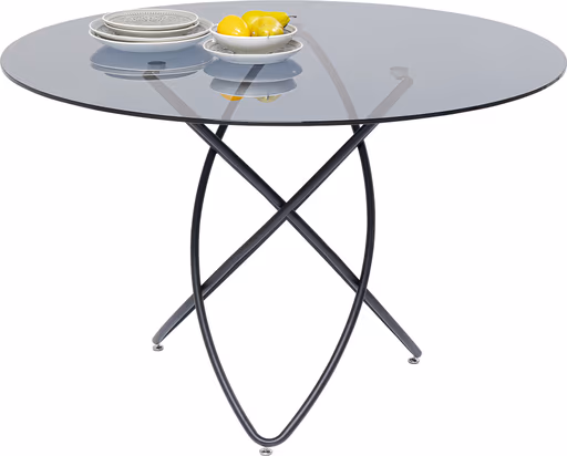 Esstisch - Ø/H ca. 120x76 cm, Schwarz