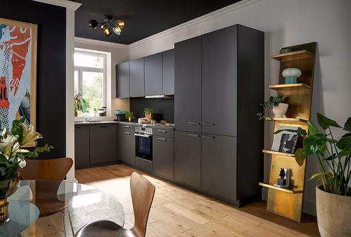 L-Küche 50.100 12 525, Lavaschwarz