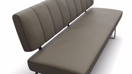 Polsterbank Carmelo - Breite ca. 183 cm, Leder, Olive