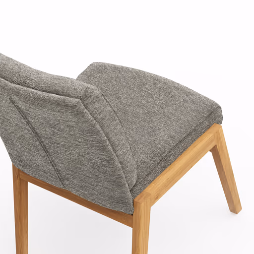 Stuhl Flore 2 - Stoff, Steingrau