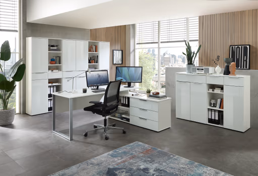 Büroregal - B ca. 40 cm, Weiß