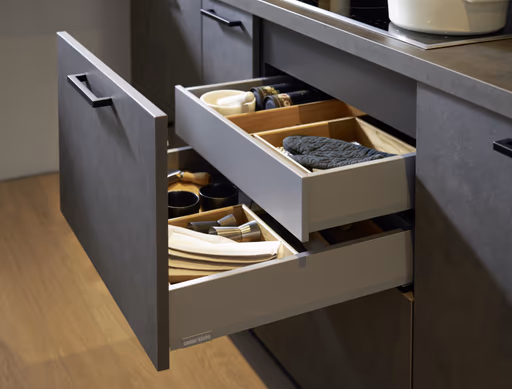 Küchenzeile 52.210 CO 3 523, Beton Schiefergrau Nachbildung