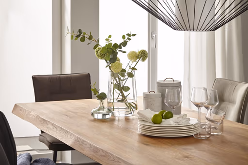 Esstisch Clifton - LB ca. 240x100 cm, Wildeiche massiv