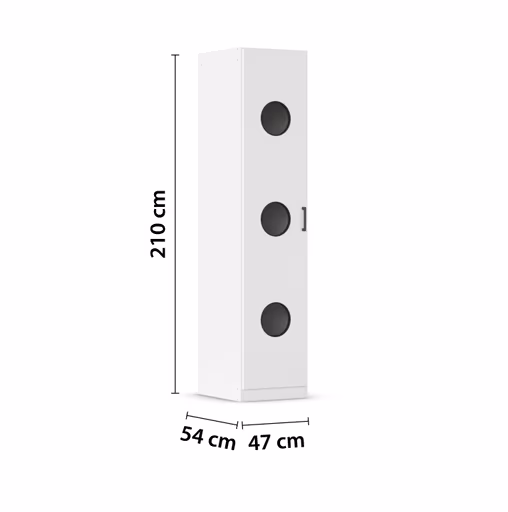 Wäscheschrank RHONDA- B ca. 47 cm, Weiß