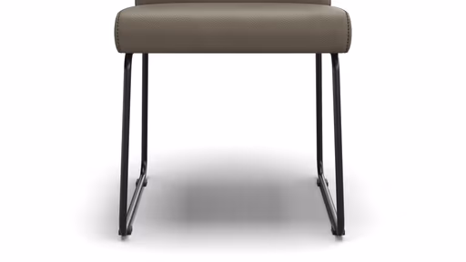 Polsterstuhl Carmelo - Leder, Olive