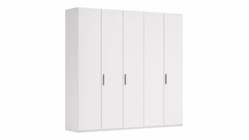 Drehtürenschrank Viana - B. ca. 250 cm, Lack, Weiß