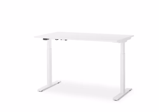 Schreibtisch GELI - höhenverstellbar, LB ca. 140x80 cm, Weiß