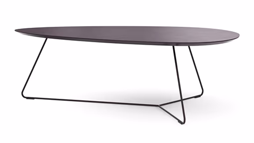 Couchtisch Fano - LBH ca. 121x75x38 cm, Fenix, Aubergine