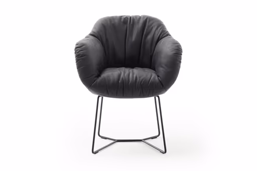 Dinnerchair Sevano - Leder, Anthrazit