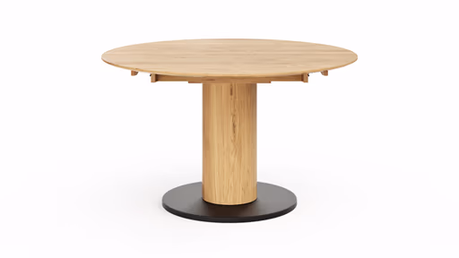 Esstisch 5000 - D ca. 130 cm, ausziehbar, Wildeiche Massiv