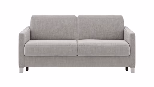 Sofa Nuoro - 2,5-Sitzer inkl. Schlaffunktion, Armlehne schmal, Stoff, Grau