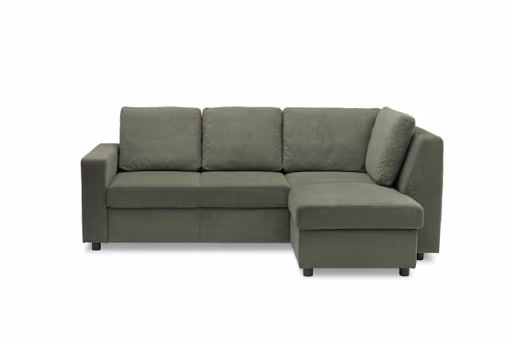 Ecksofa PRO FLEXX - 2-Sitzer, Ecke rechts, Stoff, Dunkelgrün