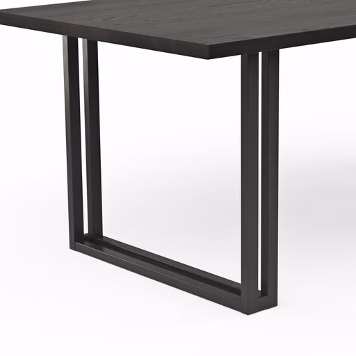 Esstisch Clifton - BL ca. 100x240 cm, Zerreiche massiv, Smoke