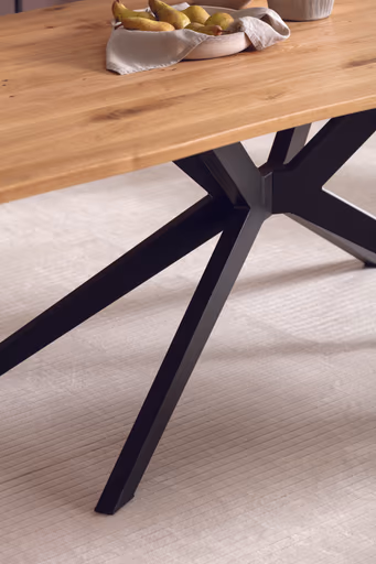 Esstisch Nayara - LB ca. 220x100 cm, Münsterland-Eiche massiv, geölt