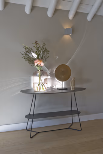 Konsolentisch Fano - BHT ca. 120x75x45 cm, HPL, Bronze