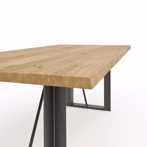 Esstisch Bakersfield - LB ca. 200x100 cm, Asteiche massiv, geölt