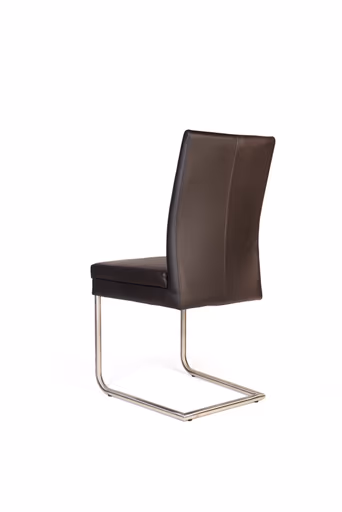 Freischwinger - Kunstleder, Dunkelbraun