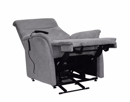 TV-Sessel MARCIO - Aufstehhilfe, Relaxfunktion, Stoff, Hellgrau