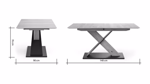 Esstisch Dinner - verlängerbar, LB ca. 140x90cm, Eiche furnier