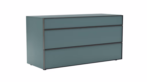 Kommode Loretto - BHT ca. 135x70x53 cm, Lack matt, Salbeigrün