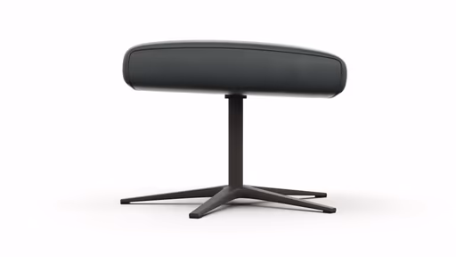 Hocker Noto Relax II - Leder, Schwarz