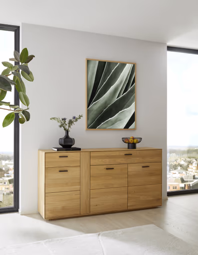 Sideboard Estana - Eiche massiv, legno