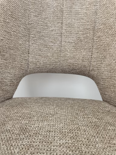 Armlehnstuhl MARESA - drehbar, Stoff, Braun