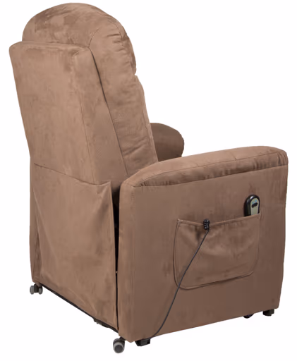 TV-Sessel - Aufstehhilfe, Relaxfunktion, Microfaser, Braun