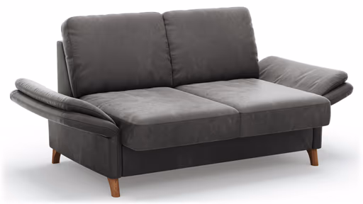 Sofa Vayra - 2,5-Sitzer, inkl. Sitzvorzug motorisch und Armlehnen klappbar, Stoff, Anthrazit