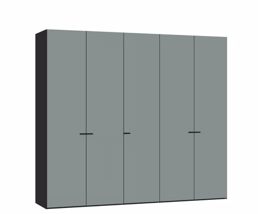 Drehtürenschrank JOIN IT- B ca. 252 cm, Schwarz, Salbei