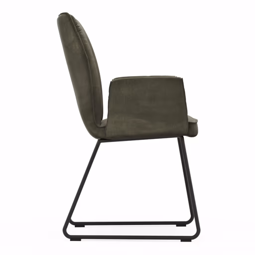 Armlehnstuhl Westmore - Stoff, Dunkelgrün