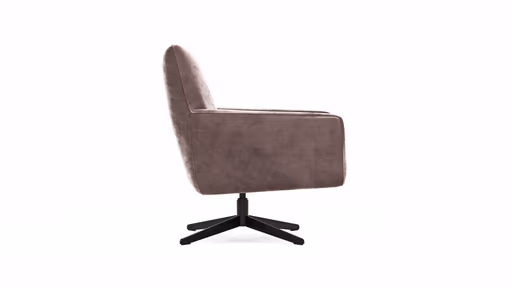 Drehsessel Matina - Größe L, Velour, Mauve