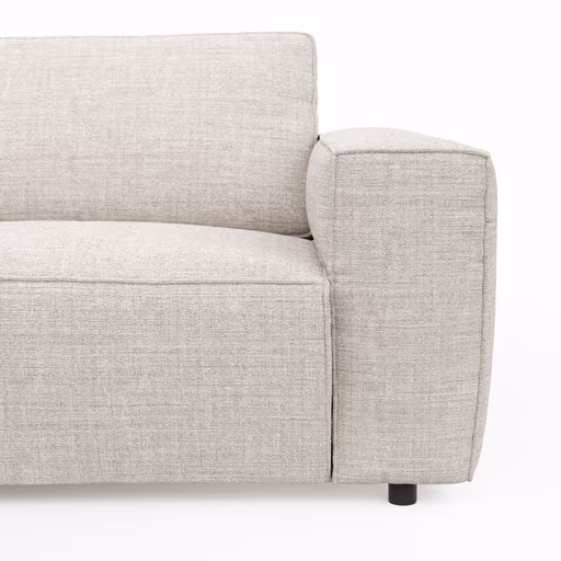 Ecksofa Lilaia - 1,5-Sitzer Tief, Ecke, 2-Sitzer rechts, Stoff, Kaschmir