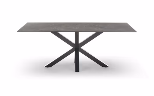 Esstisch ABBIGAIL - LB ca. 200x100 cm, Schwarz