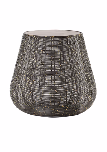 Beistelltisch Coffe - D. ca. 47 cm, Metall, Schwarz